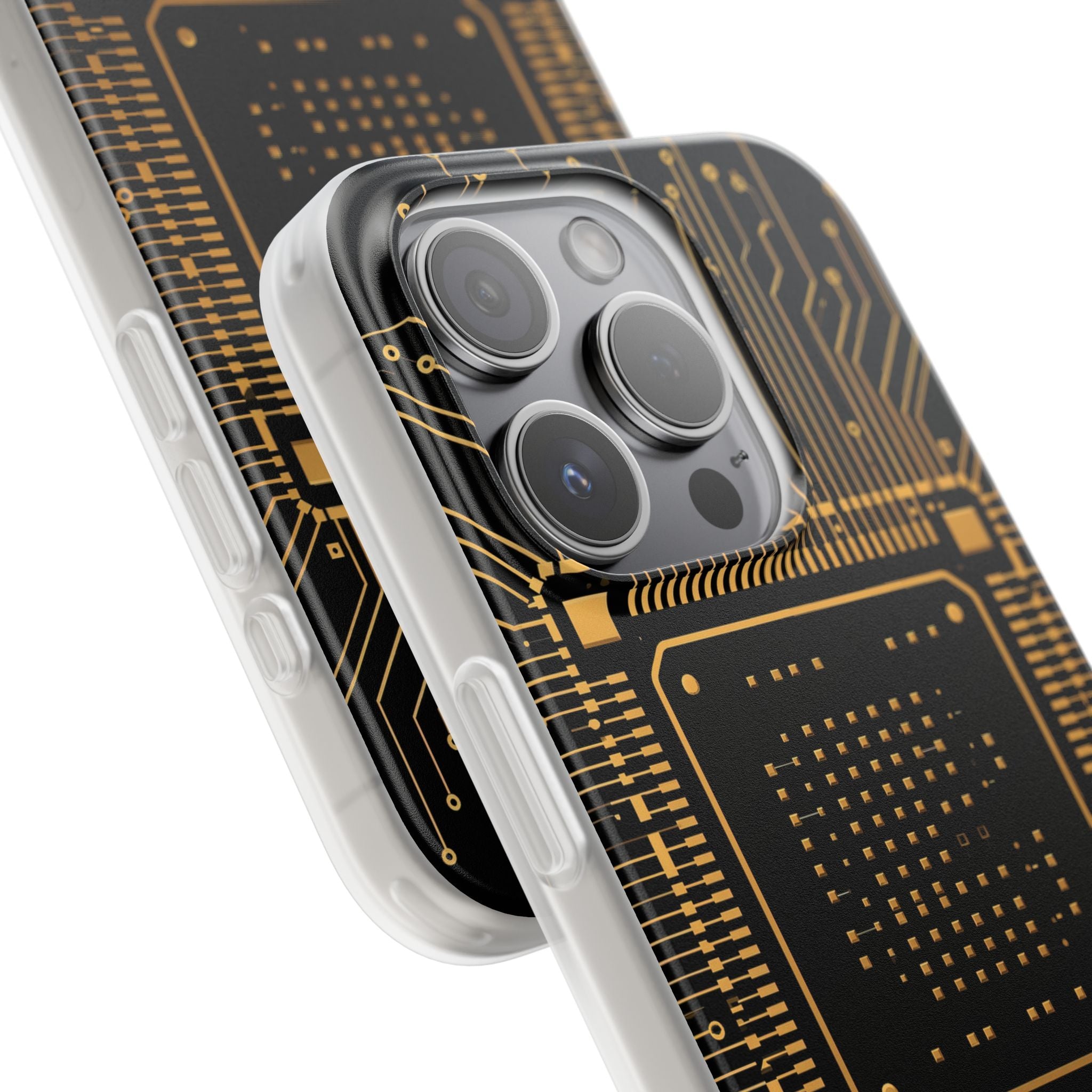 Gold Lite Phone Case for iPhone - Cyber Gold Processor