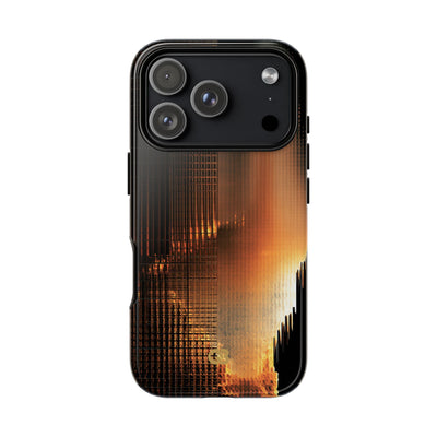 Luminous Grid · Tough Phone Case for iPhone · Black