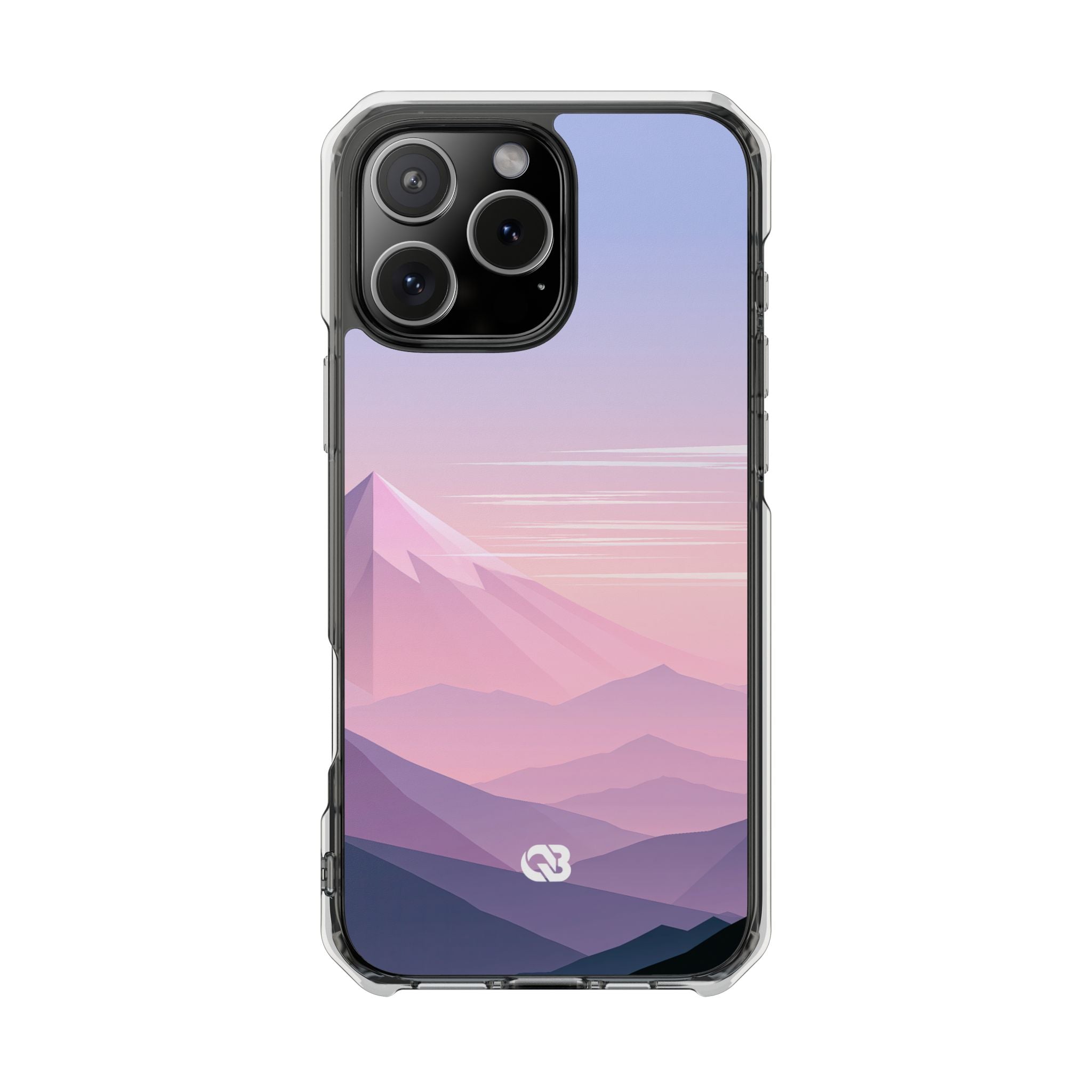 Purple Impact MagSafe Phone Case for iPhone - Lavender Alpine Dawn