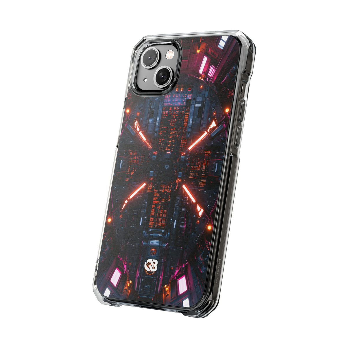 Cybernetic Reactor Core · Clear Impact Magnetic Phone Case for iPhone · Black