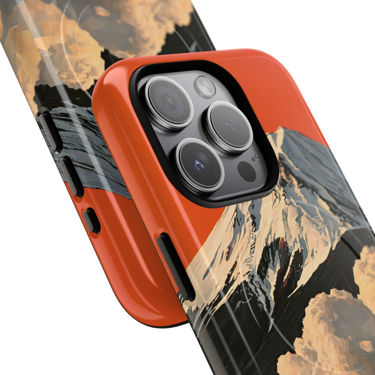 Sacred Peak Fuji · Tough 2.0 Magnetic Phone Case for iPhone · Orange