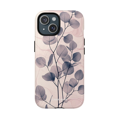 Veined Leaf Whisper iPhone 15 Case - Tough+