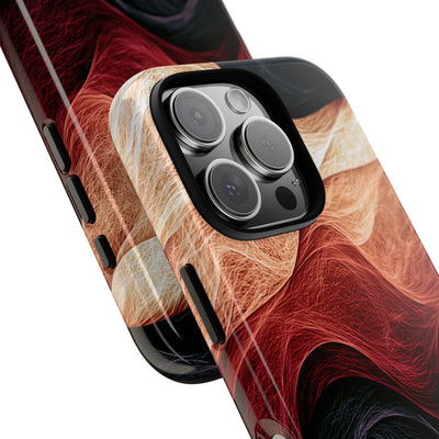 Ember Wave Dispersion · Tough Phone Case for iPhone · Red