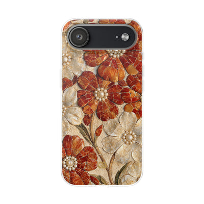Carnelian Pearl Bloom · Lite Phone Case for iPhone ·  Orange