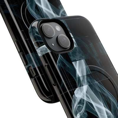 Black Tough 2.0 Magsafe Phone Case for iPhone - Arctic Vapor Grid