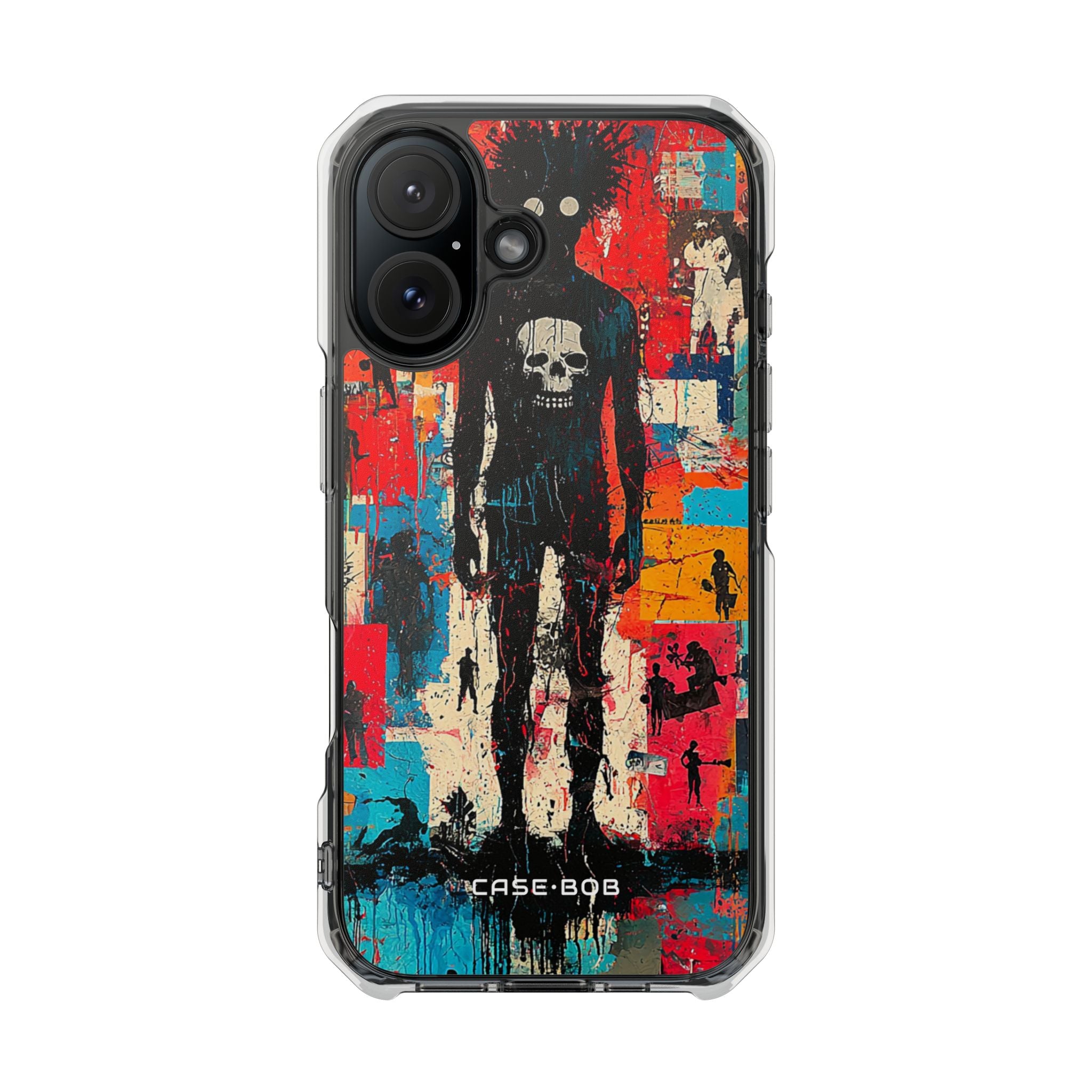 Spiky Skull Silhouette iPhone 16 Case - Impact - CASE•BOB