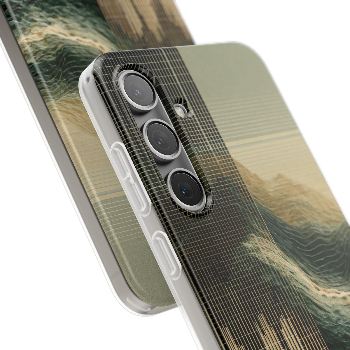 Beige Lite Phone Case for Samsung - Veridian Data Ridge