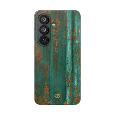 Teal Lite Phone Case for Samsung - Verdigris Copper Siding