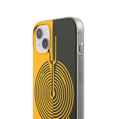 Yellow Lite Phone Case for iPhone - Voltage Sector Pulse