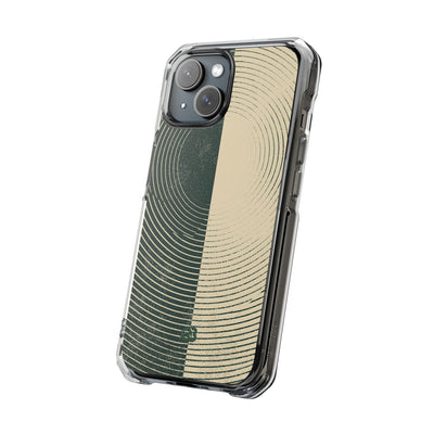 Green Impact MagSafe Phone Case for iPhone - Evergreen Split Grain