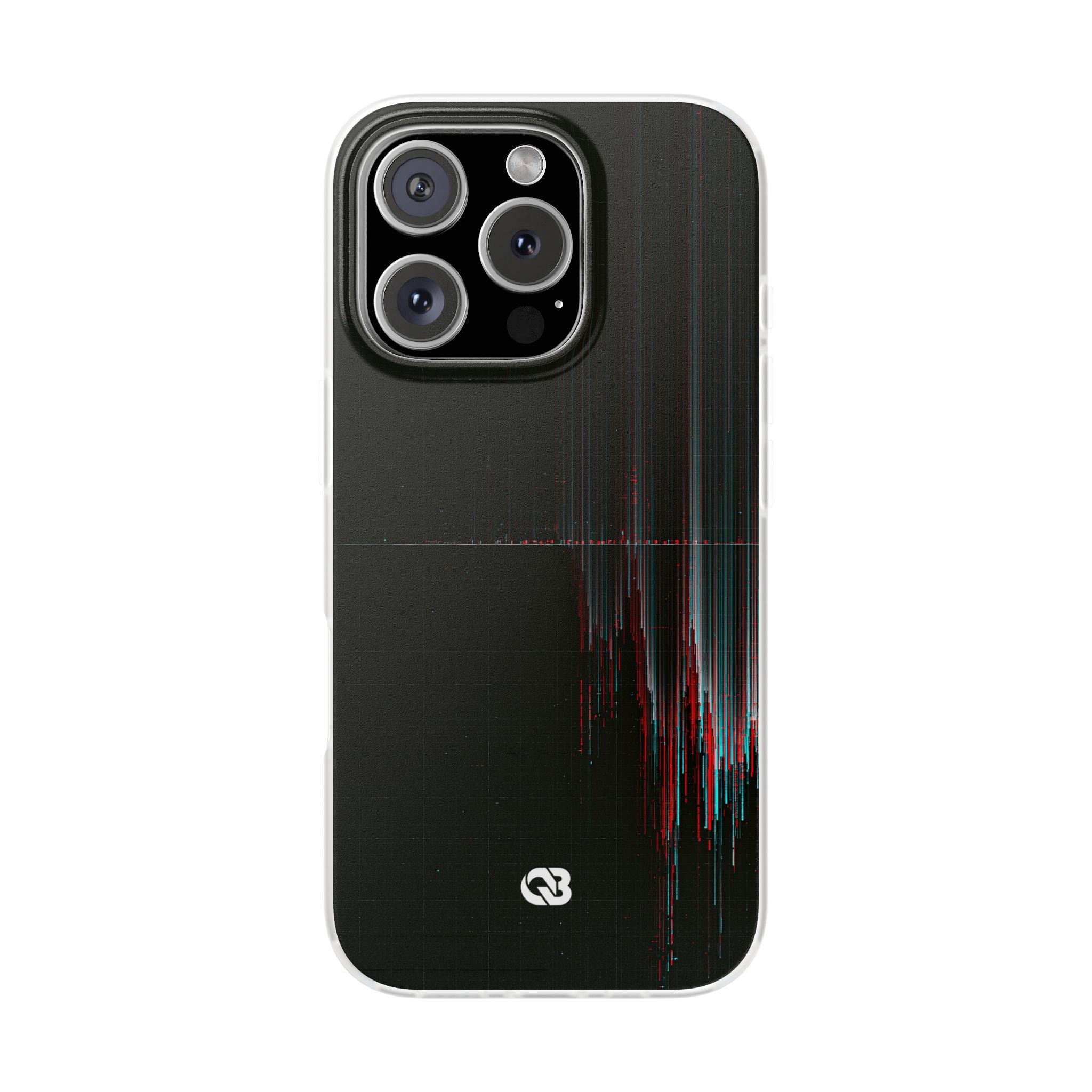 Black Lite Phone Case for iPhone - Corrupted Data Stream