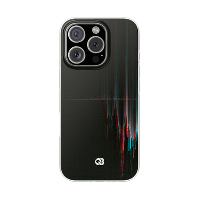Black Lite Phone Case for iPhone - Corrupted Data Stream