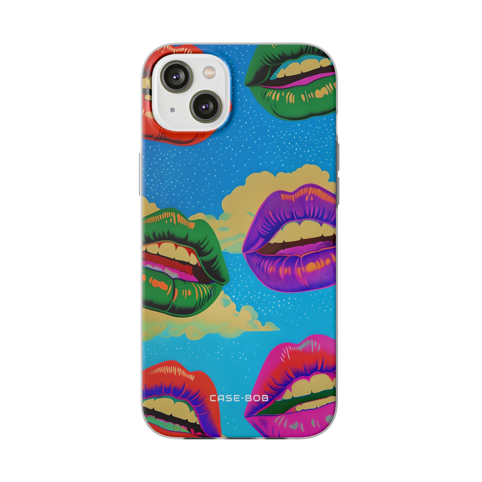 Bunte Lipscape iPhone 14 Plus Case - Soft