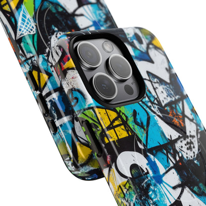 Weißes Ripple Drift iPhone 15 Pro Max Case - Tough+