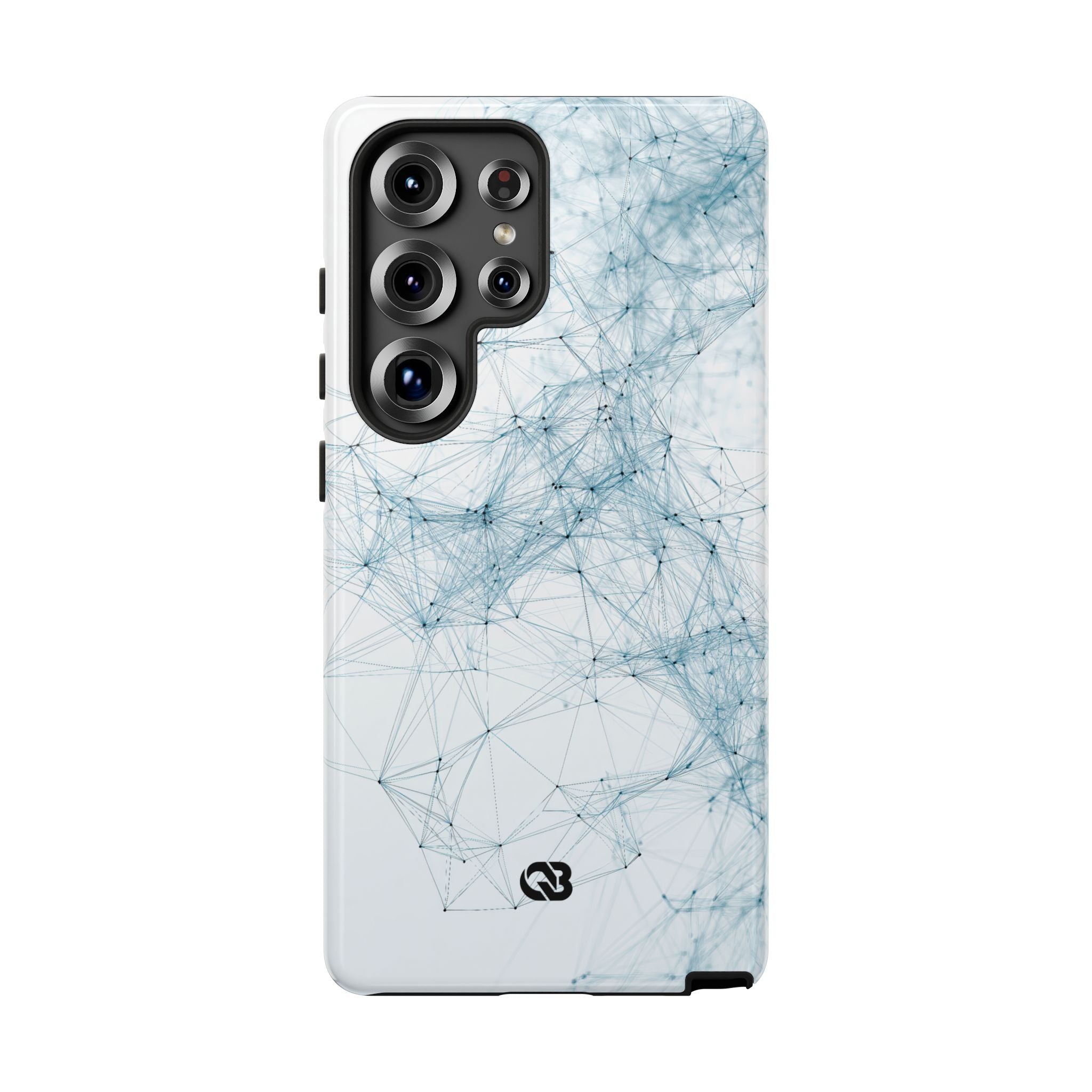 Blue Tough Phone Case for Samsung - Glacial Neural Web