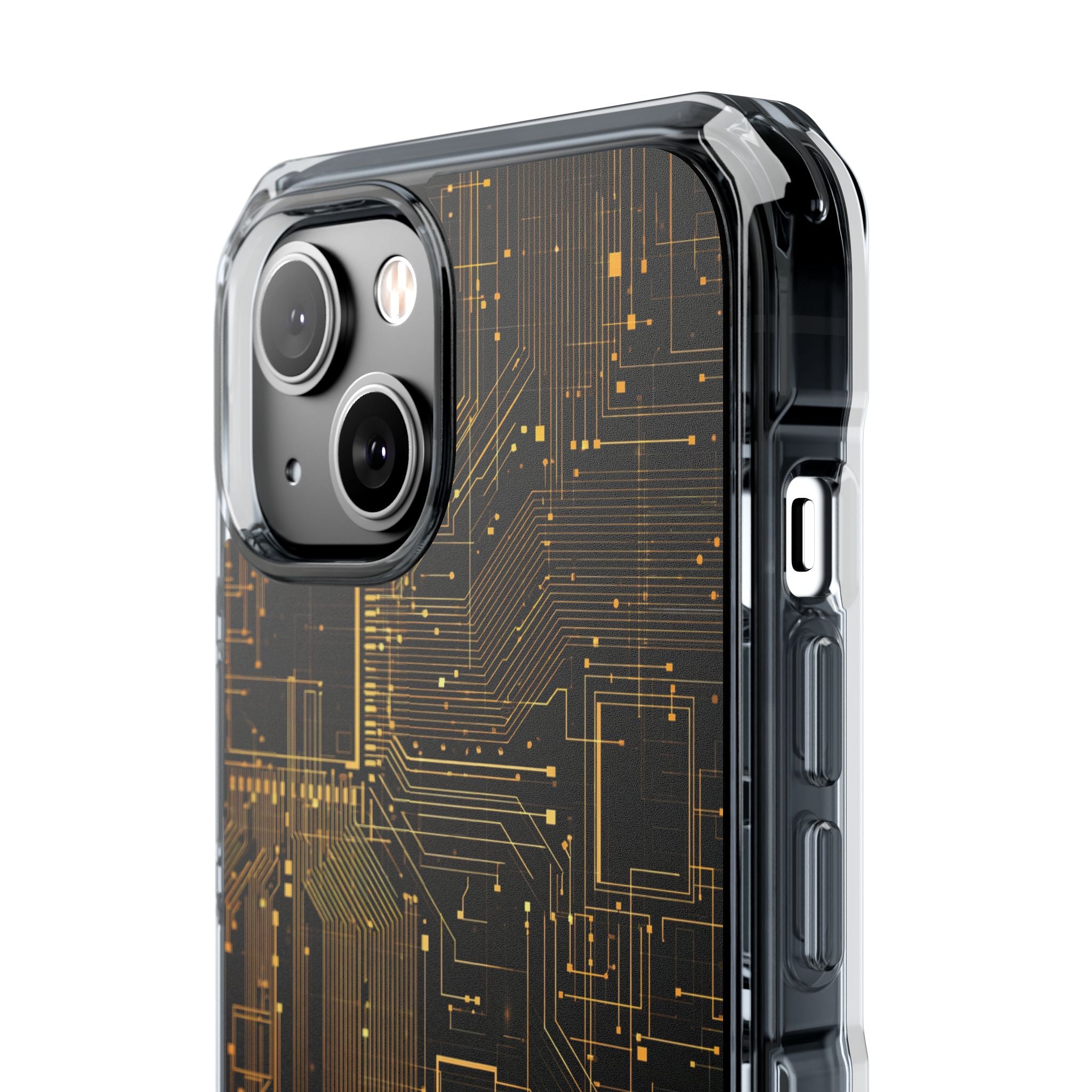 Gold Impact MagSafe Phone Case for iPhone - Amber Core Mainframe