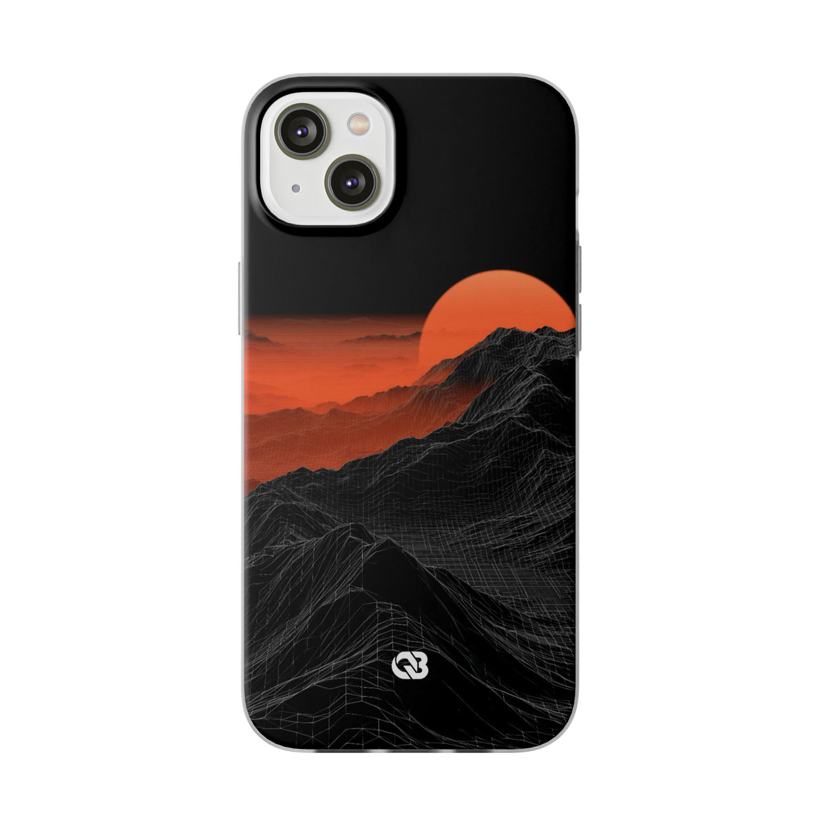 Solar Ridge Mesh · Lite Phone Case for iPhone ·  Black