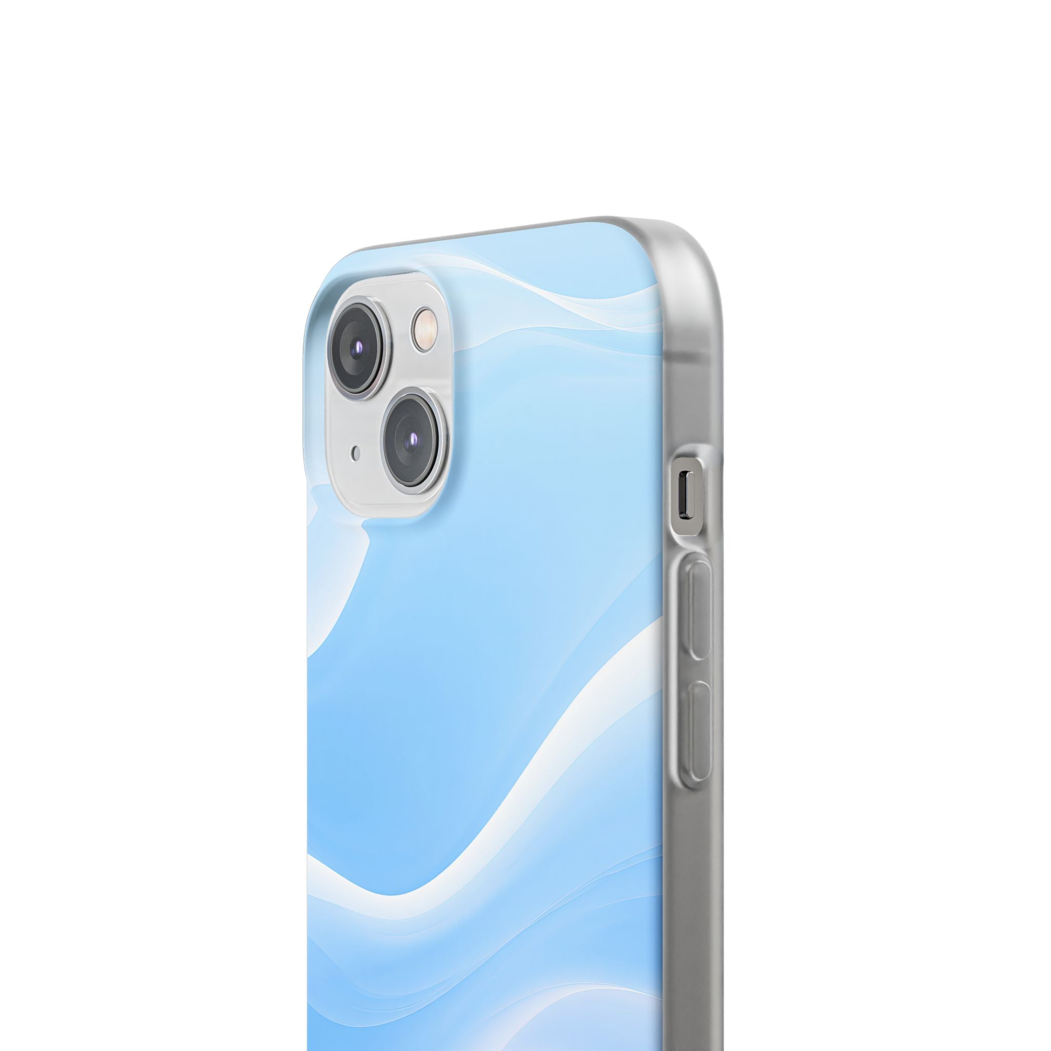 Blue Lite Phone Case for iPhone - Glacial Blue Silk