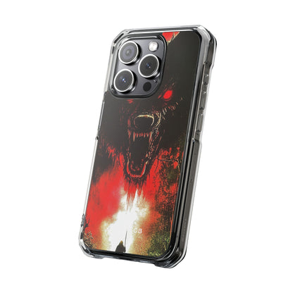 Crimson Wolf iPhone 15 Pro Cover - Impact