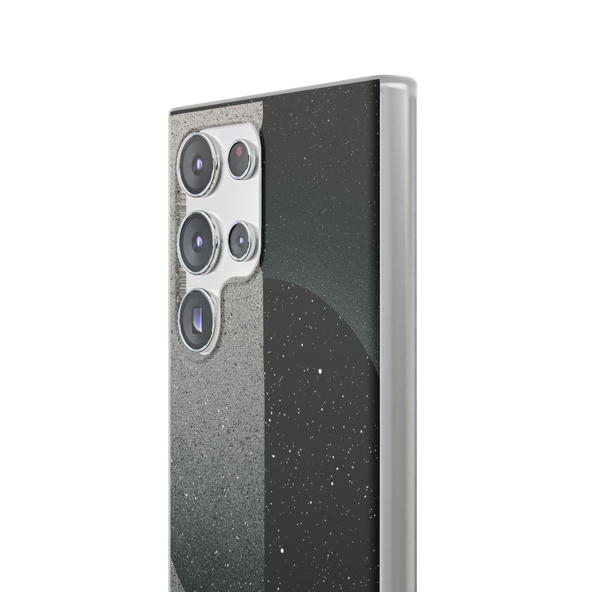 Black Lite Phone Case for Samsung - Lunar Static Orbit