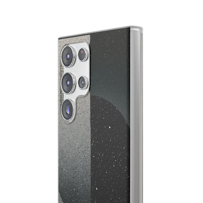 Black Lite Phone Case for Samsung - Lunar Static Orbit