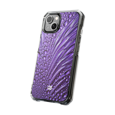 Violet Liquid Gel · Clear Impact Magnetic Phone Case for iPhone · Purple