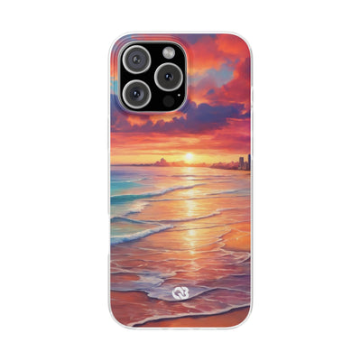 Crimson Shore Horizon · Soft Handyhülle für iPhone