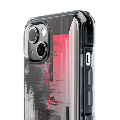 Black Impact MagSafe Phone Case for iPhone - Crimson Data Leak
