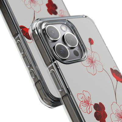 Red Impact MagSafe Phone Case for iPhone - Kyoto Ember Bloom