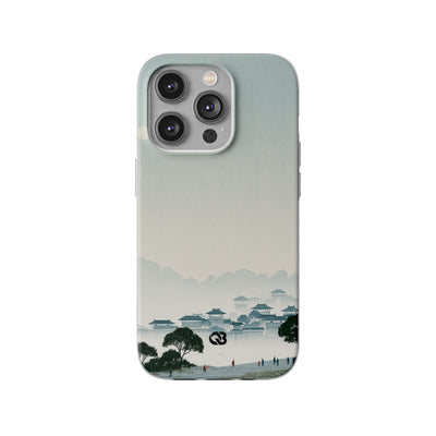 Blue Lite Phone Case for iPhone - Mist Valley Pagoda