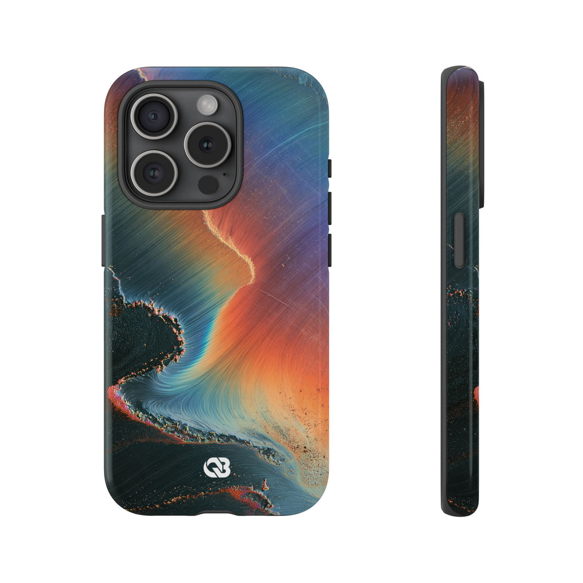 Prismatic Aura Shift · Tough Phone Case for iPhone · Blue