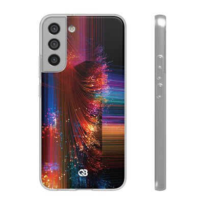 Black Lite Phone Case for Samsung - Cyber Optic Streak