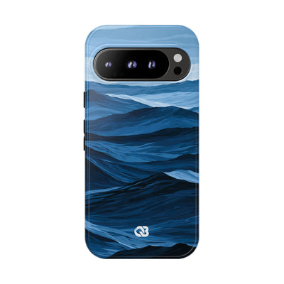 Blue Tough Phone Case for Google Pixel - Cobalt Ridge Tides