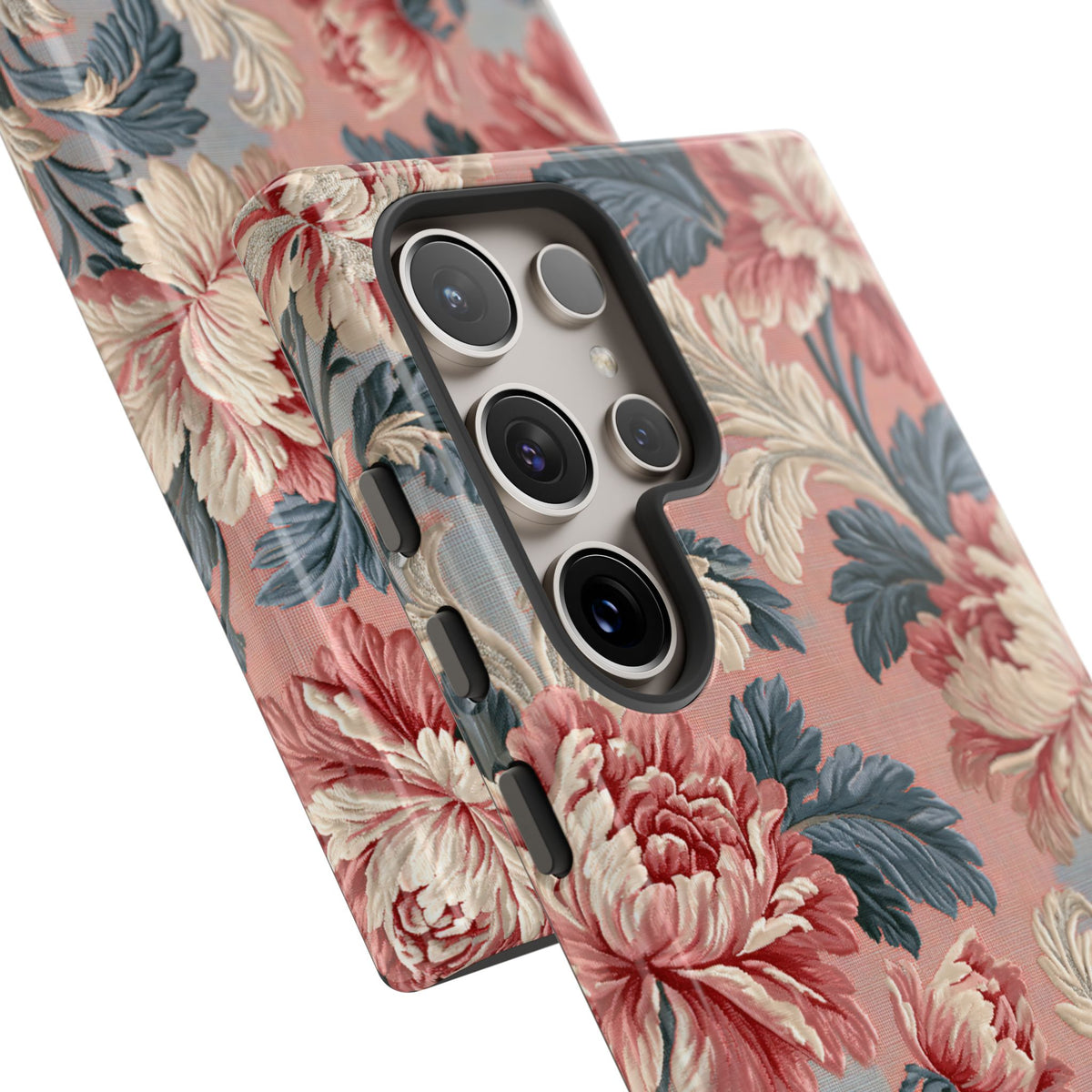 Blush Peony Jacquard · Tough Phone Case for Samsung · Pink