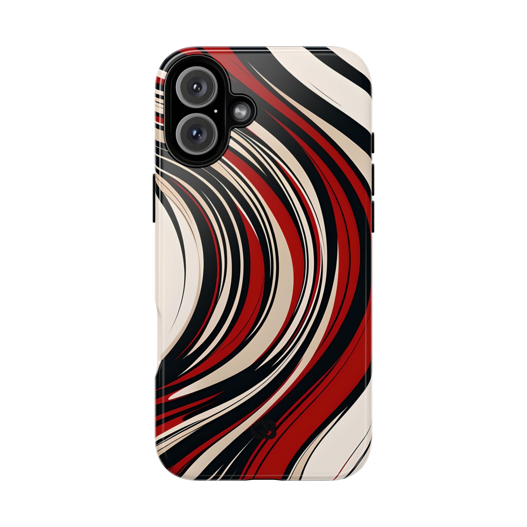 Karmesin Fluss Wellen · Tough Handyhülle für iPhone