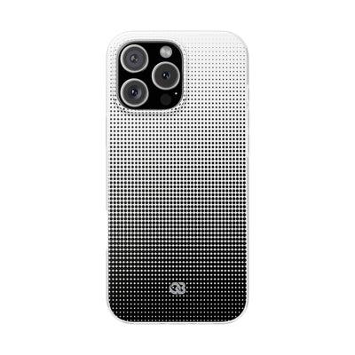Black Lite Phone Case for iPhone - Obsidian Halftone Flux