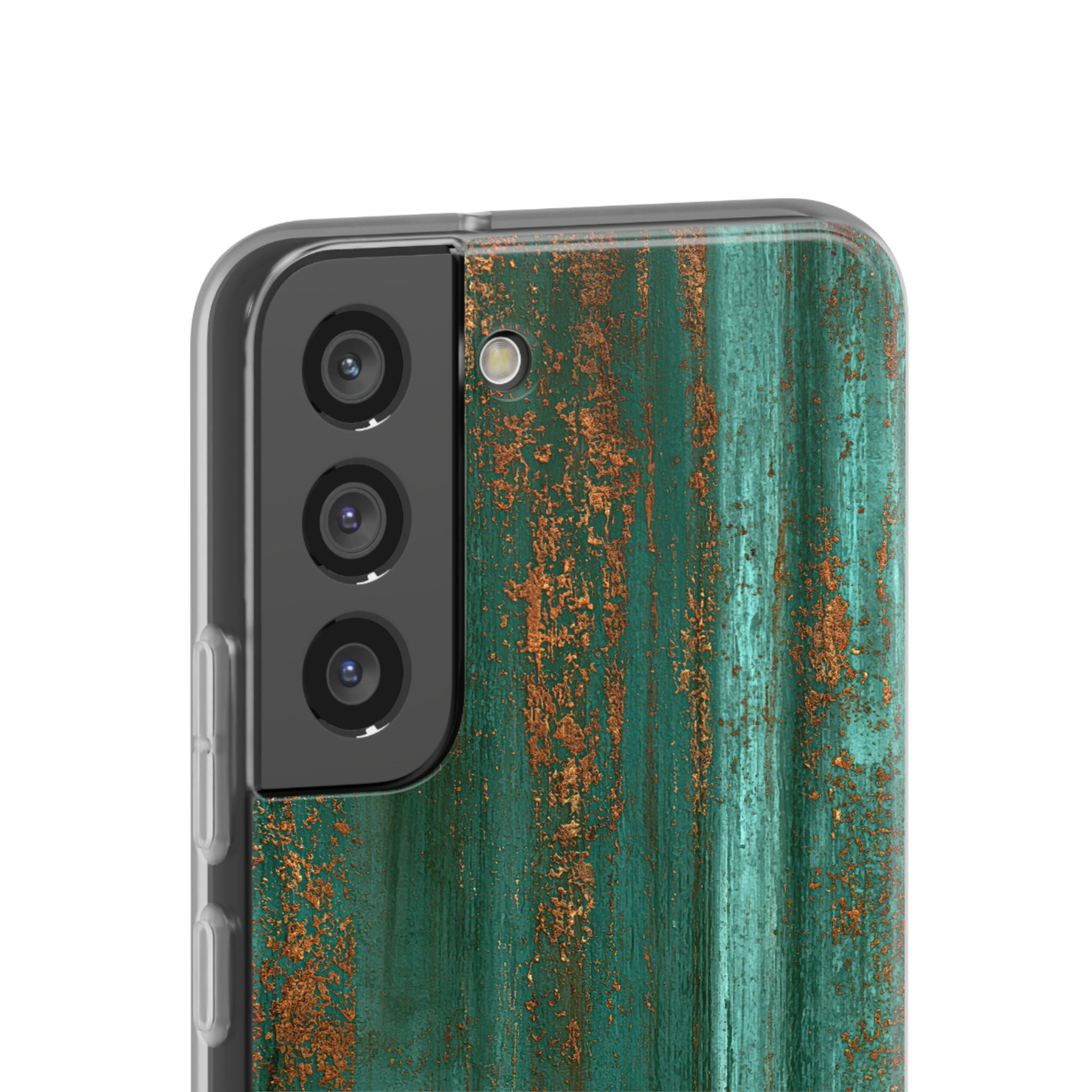 Teal Lite Phone Case for Samsung - Verdigris Copper Siding