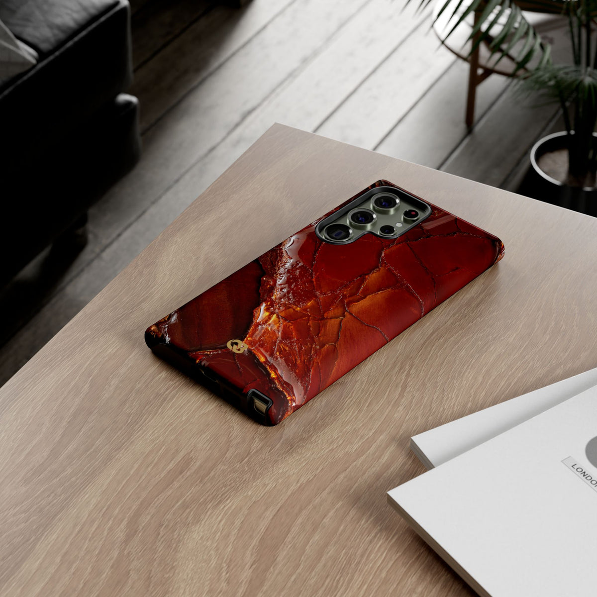 Amber Embrace · Tough Phone Case for Samsung · Brown