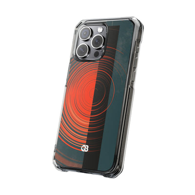 Teal Impact MagSafe Phone Case for iPhone - Burnt Slate Radial