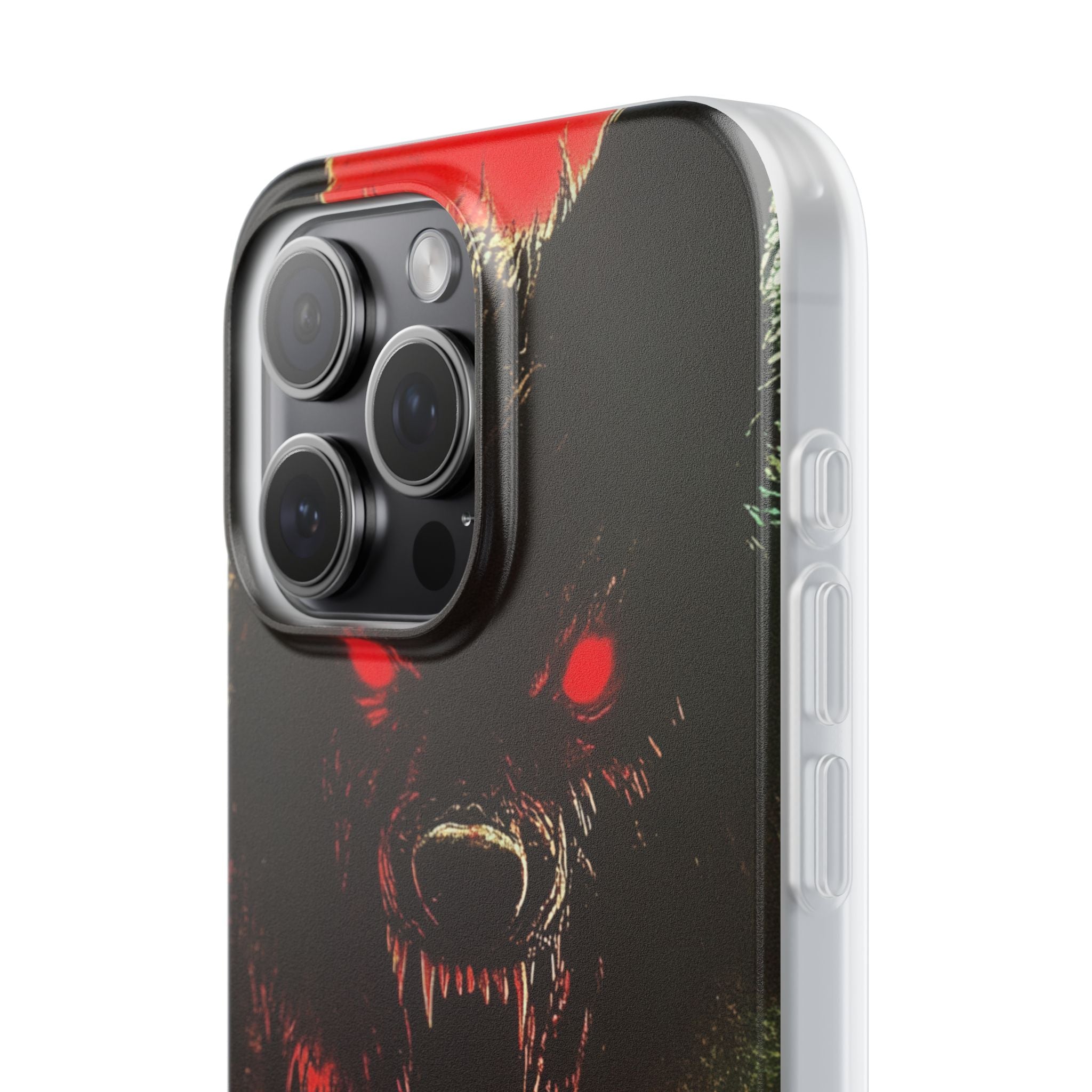 Crimson Wolf iPhone 15 Pro Max Case - Soft