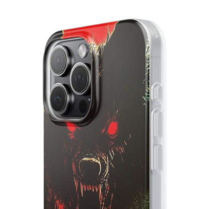 Crimson Wolf iPhone 15 Pro Max Case - Soft