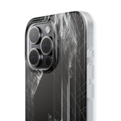 Black Lite Phone Case for iPhone - Ghost Urban Wireframe