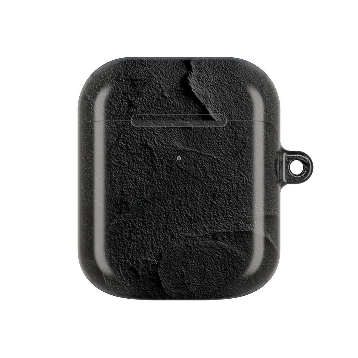 Obsidian Stucco Relief · Hard Case for AirPods & AirPods Pro · Black