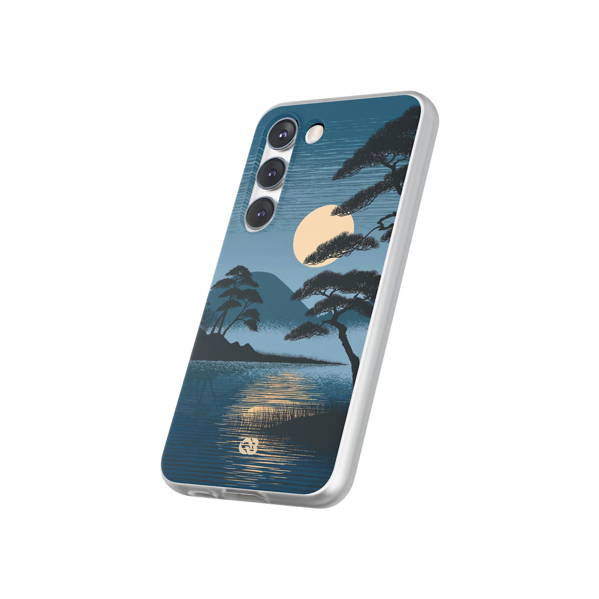 Blue Lite Phone Case for Samsung - Midnight Kyoto Pine