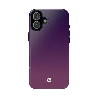 Purple Tough Phone Case for iPhone - Nocturnal Plum Fade