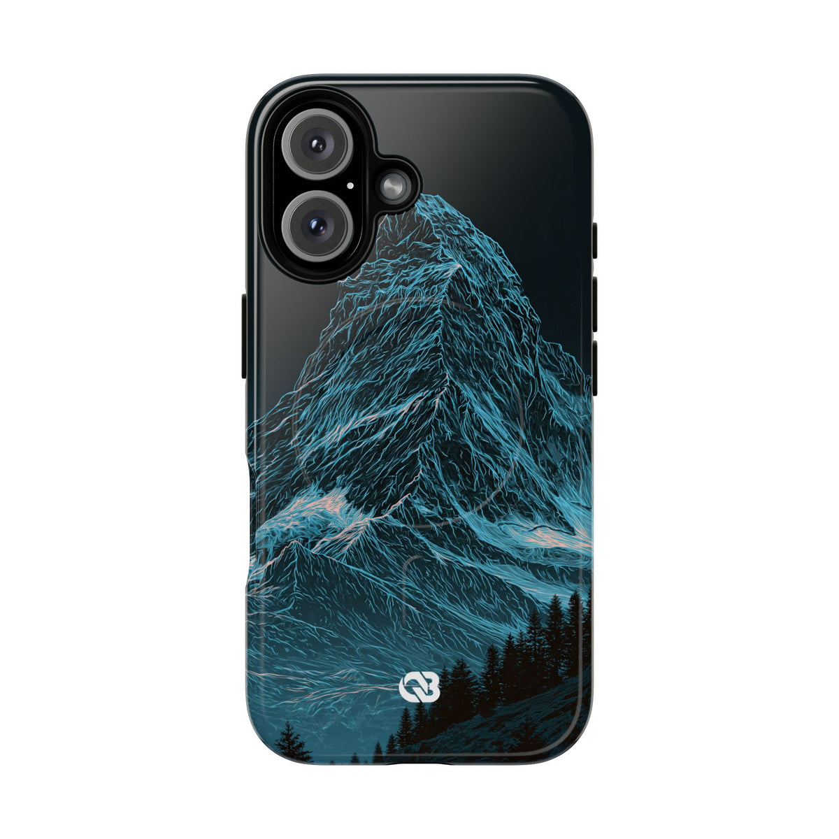 Glacial Alpine Peak · Tough 2.0 Magnetic Phone Case for iPhone · Blue