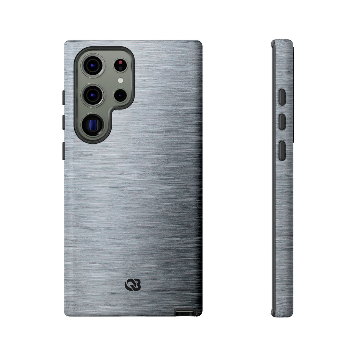 Brushed Aluminum · Tough Phone Case for Samsung · Silver