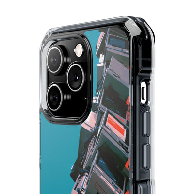 System Error Spire · Clear Impact Magnetic Phone Case for iPhone · Teal