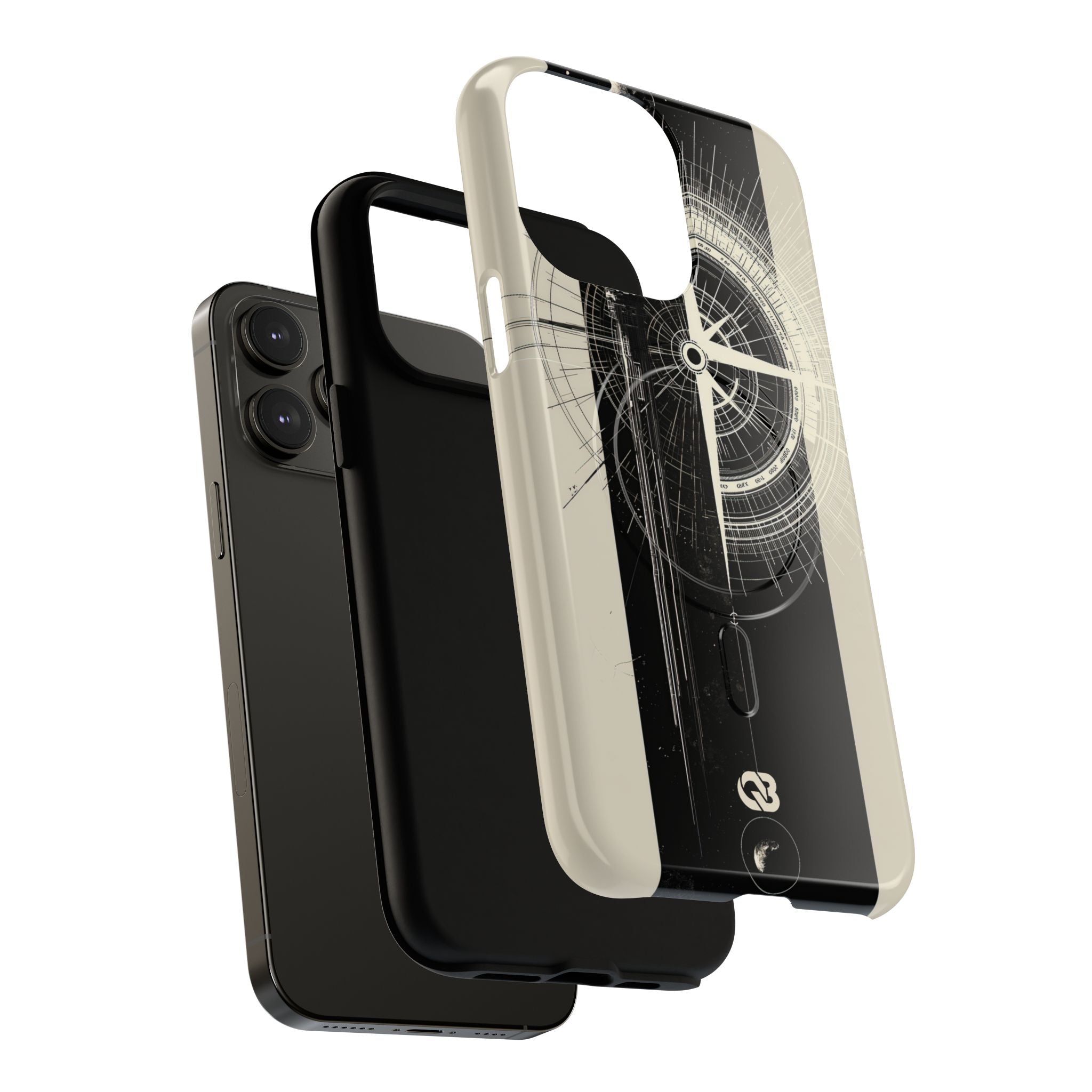 Beige Tough 2.0 Magsafe Phone Case for iPhone - Zenith Vector Spire