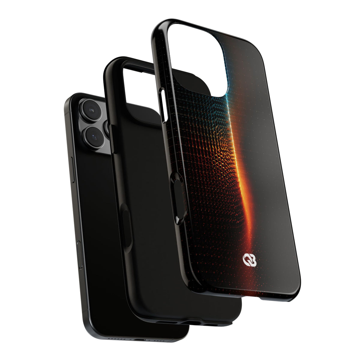 Luminous Refraction Grid · Tough Phone Case for iPhone · Black